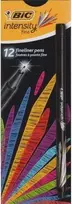 Bic Rašiklis Fineliners Intensity Fine, juodas, pakuotėje 12 vnt. 449206