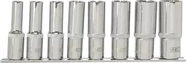 Neo Tools Nasadki, 1/2 colio ilgio griovelių galvučių rinkinys, 8 vnt.