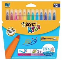 BIC Flomasteriai KID Couleur XL, 12 spalvų rinkinys NP