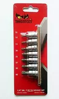 TengTools Galvučių komplektas Teng Tools M1408TX; TX; 7 vnt.