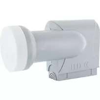 Schwaiger Quad-Switch LNB 4 Sat. Wetterfest Grau
