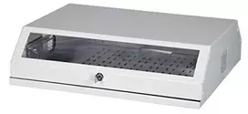 EFB Elektronik 691703V, Prie sienos montuojama lentyna, 8U, 30 kg, Rakto užraktas, Balta