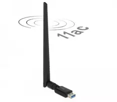 „Delock WLAN USB3.0 Stick“ dviejų juostų 2,4/5 GHz WLAN_AC 867+300 išorinė antena