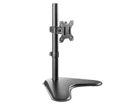 Laikiklis Equip 13"-32" pasukamas monitoriaus stalo stovas, 75 x 75 mm, 100 x 100 mm, -45 - 45°, -90 - 90°, aliuminis, plastikas, juodas
