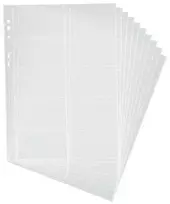 Durable Patvarūs papildymai Visifix 2384 ir 2388 vizitinių kortelių laikikliams 10vnt. scaidrus (2389-19)