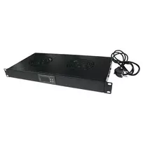 LogiLink Rack acc Logilink Ventiliatorius su termostatu juoda