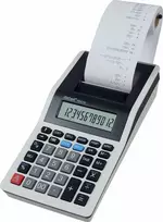 Rebell Calculator RE-PDC10 WB, baltai-juodas, darbastalis su spausdintuvu, 12 vietų