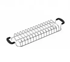 Virtuvės Prietaiso Priedas - SMEG TSBW02 Plieninė Grilis 388x103x51mm