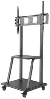 Laikiklis Manhattan 461665 grindų stovas plokštiesiems ekranams 2,54 m (100") Portable flat panel floor stand Juoda