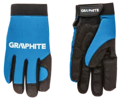 Graphite Rękawice 10 colių darbo pirštinės, sintetinė oda + elastingas audinys