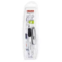 Herlitz My.Pen balta ir-juoda kairiarankis plunksnakočiai