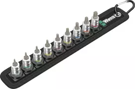 WERA diržas A 3 TORX HF Zyklop antgalių rinkinys TORX 1/4