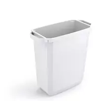 Šiukšliadėžė DURABLE Durabin, be dangčio, 60 L, balta sp.