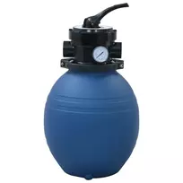 Smėlio filtras baseinui su 4 padėčių vožtuvu, mėlynas, 300mm