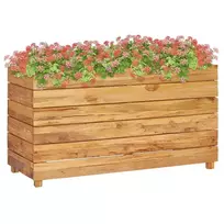 Aukštas lovelis, 100x40x55cm, perdirbtas tikmedis ir plienas