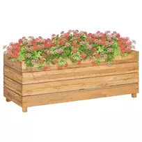 Aukštas lovelis, 100x40x38cm, perdirbtas tikmedis ir plienas