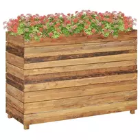 Aukštas lovelis, 100x40x72cm, perdirbtas tikmedis ir plienas