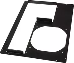 DimasTech PCI back panel Micro-ATX, 5 slots – graphite juodos spalvos