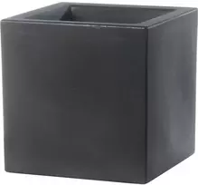 Teraplast Italija Teraplast 40x40x40cm vazonas Schio Cubo 40 antracito spalvos