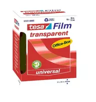 TESA tesafilm, 66 m, Permatoma, Polipropilenas, 15 mm, Dėžutė, 10 vnt.