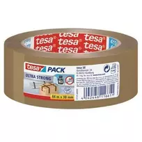 Tesapack Ultra Strong 66 m 38 mm rudas PVC Q4124 -Pakuotė-