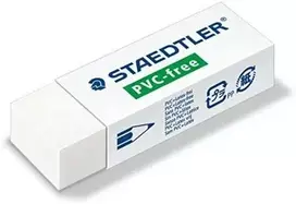 Staedtler 525 B, Baltas, 65 mm, 23 mm, 13 mm, Latex, Phthalate, PVC