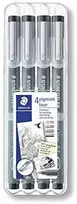 Staedtler Pisak su atramentem pigmentowym komplektas 4 vnt. (0.1 0.3 0.5 0.7mm) Staedtler