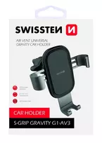 Swissten Vožtuvo sunkio jėga nuo ventiliacijos / ventiliacijos angos Swissten tipas Juodas G1-AV3 tipas