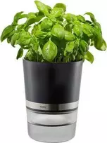 Vazonas - GEFU BOTANICO Laisvai Stovintis Plastikinis, Nerūdijančio Plieno, 0.5L Vandens Bakas, Juodas