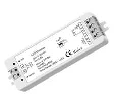 LED juostų valdymo sistemos radiobanginis imtuvas, 'Push Dim', 5 - 36V 1x8A vienos spalvos