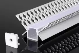 Užglaistomas LED profilis BN-020 3000mm su matiniu sklaidytuvu