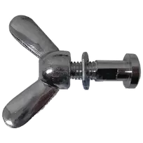 CB antenos reguliuojamo kampo varžtas, chromas