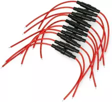 Oem Stiklinių saugiklių laikiklių rinkinys 5x20mm su laidais - 10vnt