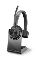„Poly Plantronics Voyager 4310 UC Bluetooth“ ausinės, nano raktas su USB-C jungtimi, įkrovimo stotelė, monofoninis