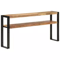 Konsolinis staliukas, 150x30x75cm, akacijos medienos masyvas