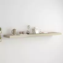 Pakabinama sieninė lentyna, ąžuolo spalvos, 120x23,5x3,8cm, MDF