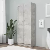 Spintelė knygoms, betono, 82,5x30,5x185,5cm, apdirbta mediena
