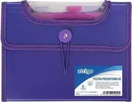 Pilot Pen Pilotinis lagaminas STRIGO A5 su V formos dalytuvais violetinės spalvos