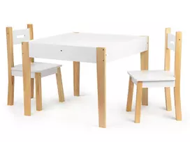 Stalas su dviem kėdėmis vaikiškų baldų komplektas ECOTOYS
