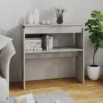 Konsolinis staliukas, betono, 80x30x80cm, apdirbta mediena