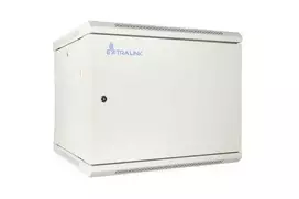 EXTRALINK 12U 600X600 ASP sieninė spintelė metalinių durų pilka