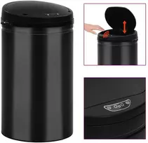 Automatinė šiukšliadėžė su jutikliu, juoda, plienas, 40l