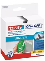 TESA Įjungimo ir išjungimo bendrosios paskirties lipni juosta, Veliūras, Juoda, 20 mm, 2,5 m, 1 vnt., Dėžutė
