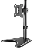 Laikiklis Manhattan Desk Mount for TV & Monitors, Stand Assembly, Tilt/Swivel/Rotation, For screens 10" to 27", VESA compatibility: 75x75 and 100x100mm - check the dimensions of the four mounting holes on back of screen to ensure it fits, Max 7kg, Juodas, Bracket