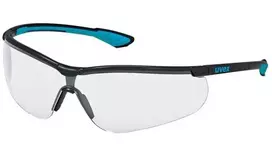 Apsauginiai akiniai Uvex Sportstyle skaidria linze, supravision extreme (nesibraižantys ir nerasojantys) padengimas, juodos/mėlynos kojelės. Supakuota mažmeninėje kartoninėje dėžutėje 1 vnt
