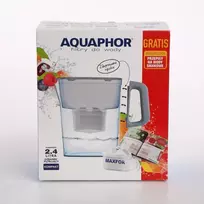 Pitcher water purifier Aquaphor Kompakt 2,4l , with filter B100-25 Maxfor + bonus "Gustatory waters", pilkas colour