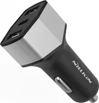 Nillkin Celerity automobilinis įkroviklis – 2x USB-A + 1x USB-C, 32W (sidabras)