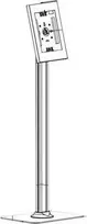 Laikiklis Neomounts FL15-650WH1 Planšetė floor stand 9.7-11" - lockable