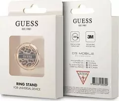 Telefono laikiklis Ring stovas GUESS Leopard GURSHCLEOW rudos spalvos