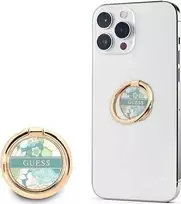 Telefono laikiklis Ring stovas GUESS Flower GURSHCHMAN žalios spalvos